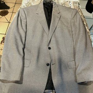 GIANFRANCO RUFFINI ITALY HOUNDSTOOTH PATTERN SPORT JACKET WOOL BLAZER size 44R